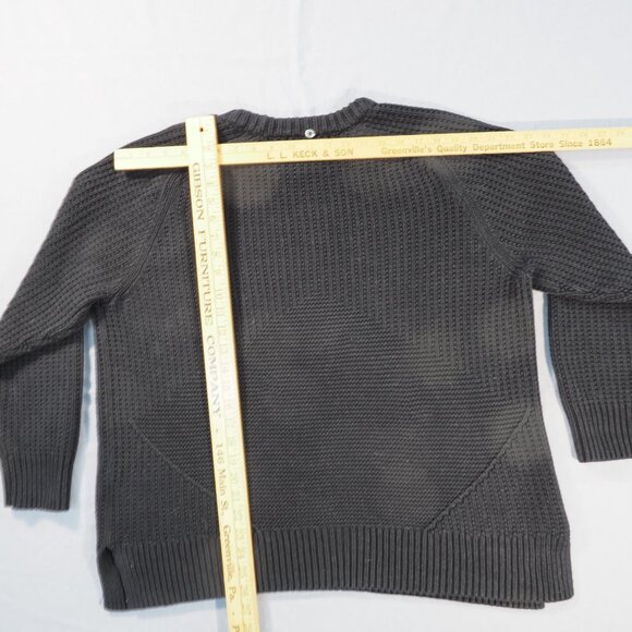 Michael Kors Sweater Women Extra Large Black Chunky Cable Knit Oversized Loose - Picture 5 of 9